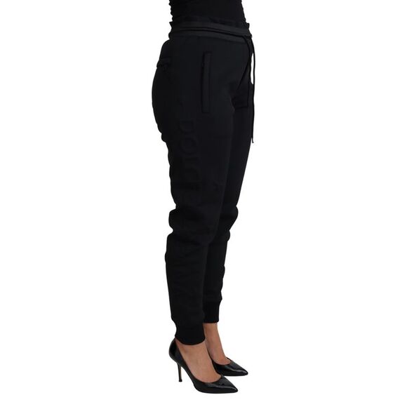 Dolce & Gabbana Dolce Gabbana Sweatpants Casual Style Women Black Jeans & Pants - Picture 2 of 3